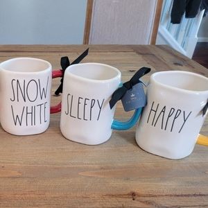 Rae Dunn Disney Princess Collection Mugs